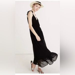 Madewell Ruffle-Strap Wrap Dress worn once size 6